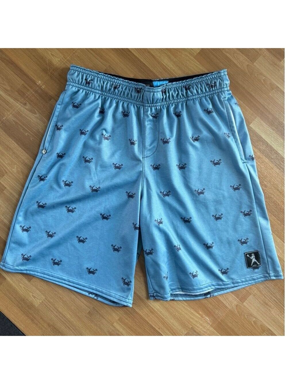 Lacrosse Unlimited "Old Lax Crab" Mesh Graphic Athletic Shorts - Youth XL